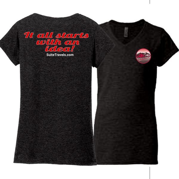 Suite Travels Ladies V Neck Tee